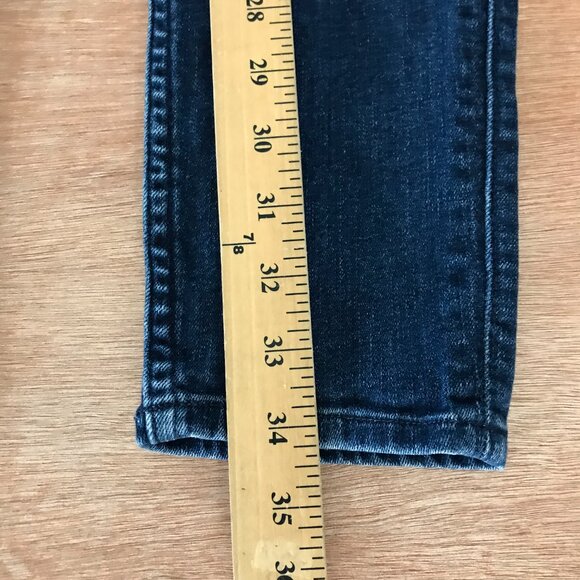 Hudson Collin Flap Pocket Skinny Ankle Jeans Women 26 Blue Mid Rise Stretch - Picture 7 of 16